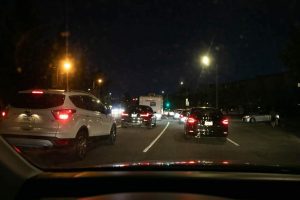 Honolulu, HI - Traffic Jam Prompted by Two-Vehicle Crash on I-H1 Near Aiea